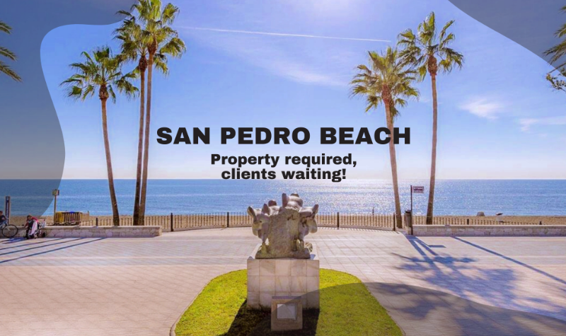 Beach Property Required in San Pedro de Alcantara